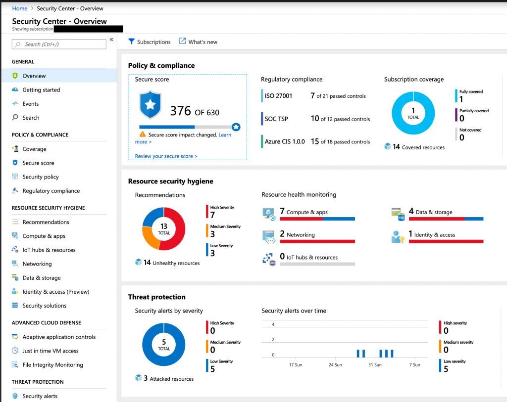 Azure Security Centerを触ってみた ひろかずのブログ